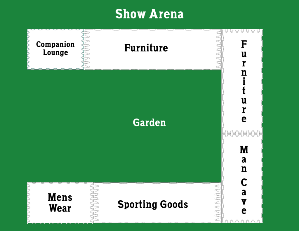 85th Ladies Board Rummage Sale Show Arena Map